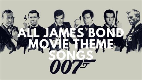 james bond theme songs list